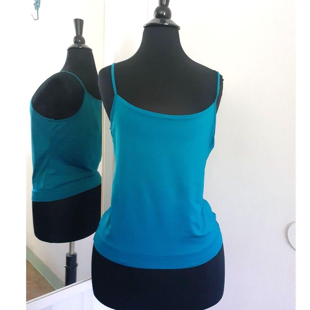 Castro Womens Solid Blue Cami Pullover Tank Top Size 3